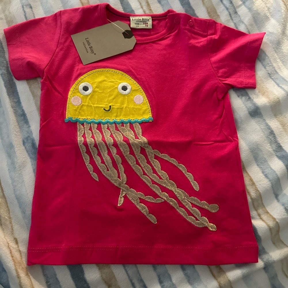 Little Bitty Girl pink Shirt 18m